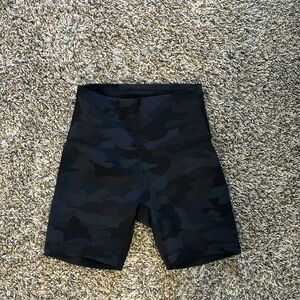 Black Camo Lululemon Biker Shorts